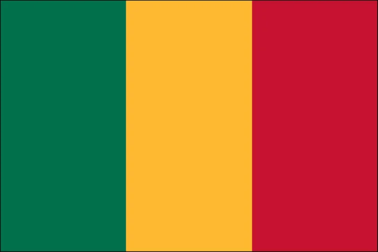 A flag with three vertical stripes: green on the left, yellow in the middle, and red on the right.