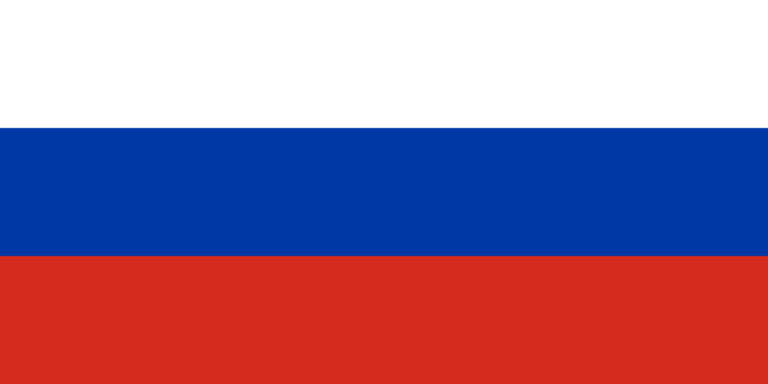 A horizontal tricolor flag consisting of white, blue, and red bands from top to bottom.